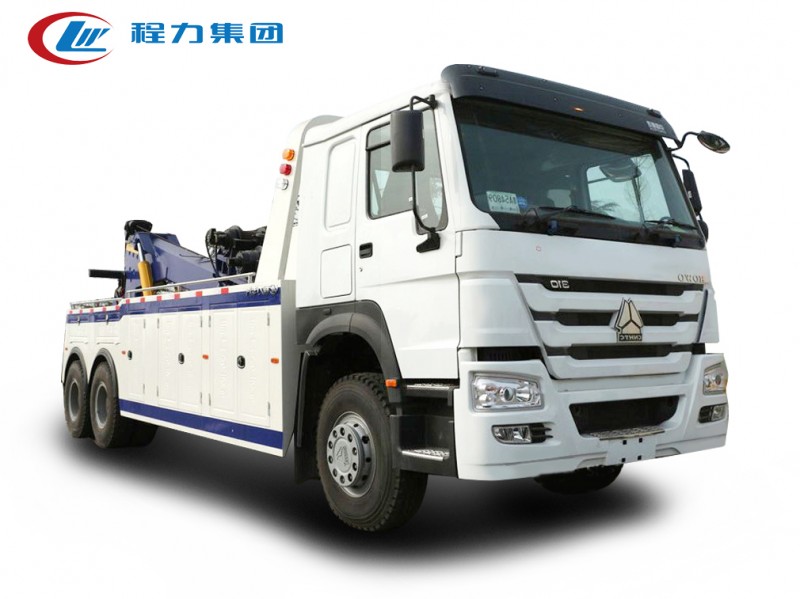 豪沃后八輪清障車拖吊聯(lián)體（一拖一）清障車