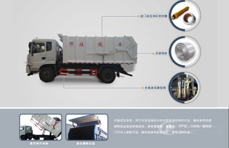 東風(fēng)天錦15-17方對接垃圾車